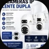 Câmera IP lente dupla Wi-Fi